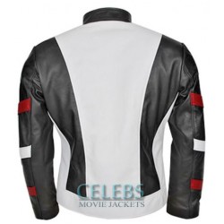 Bruce Lee Vintage Classic White Leather Jacket